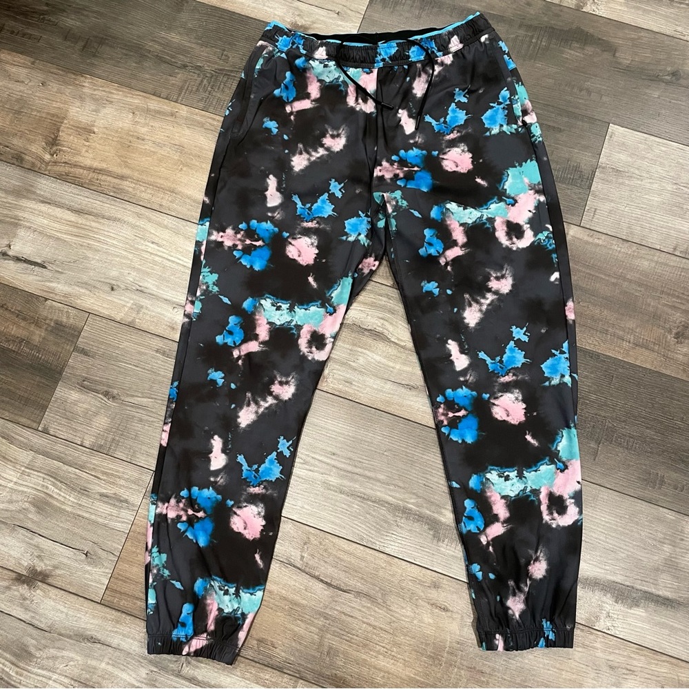 Chubbies Black and Blue Tie-Dye Joggers